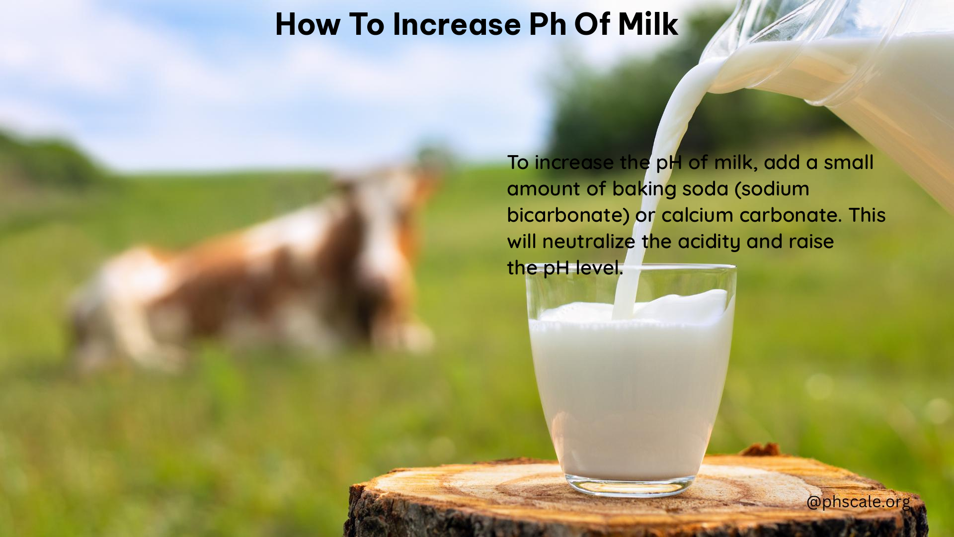 How to Increase PH of Milk