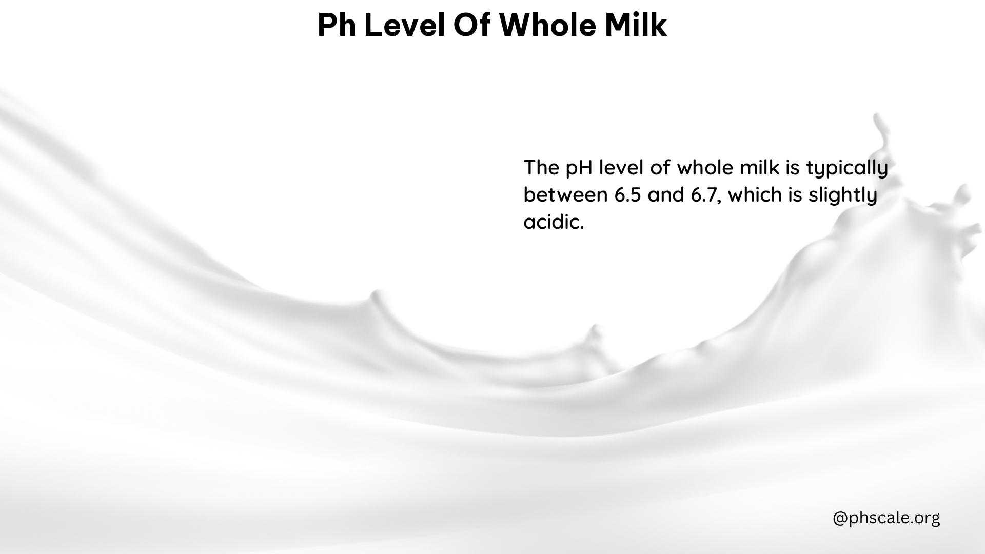 PH Level of Whole Milk