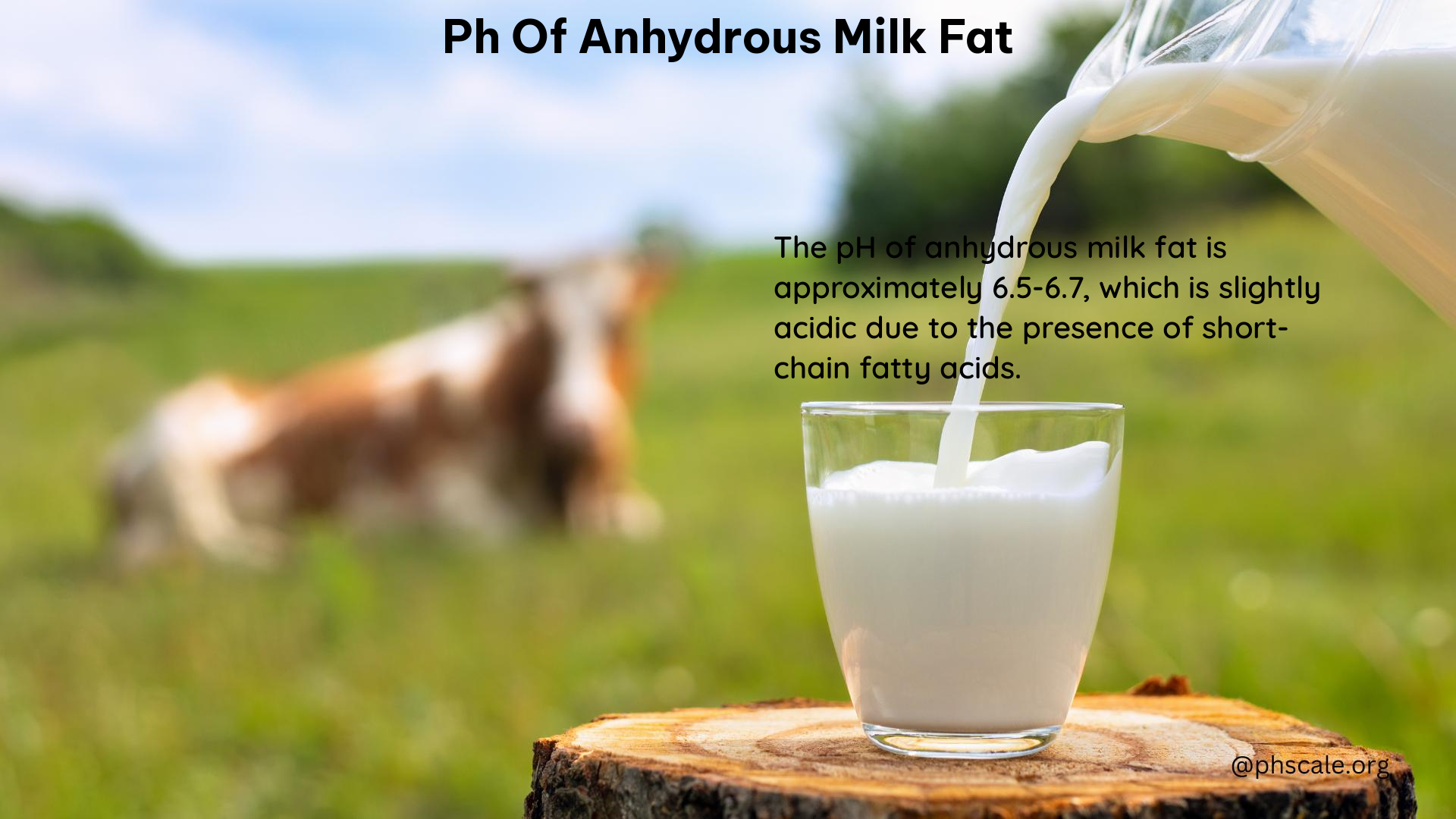 PH of Anhydrous Milk Fat