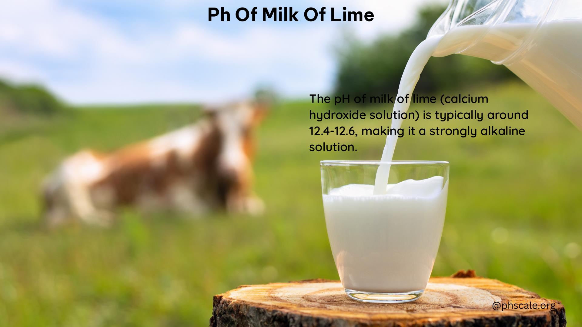 PH of Milk of Lime