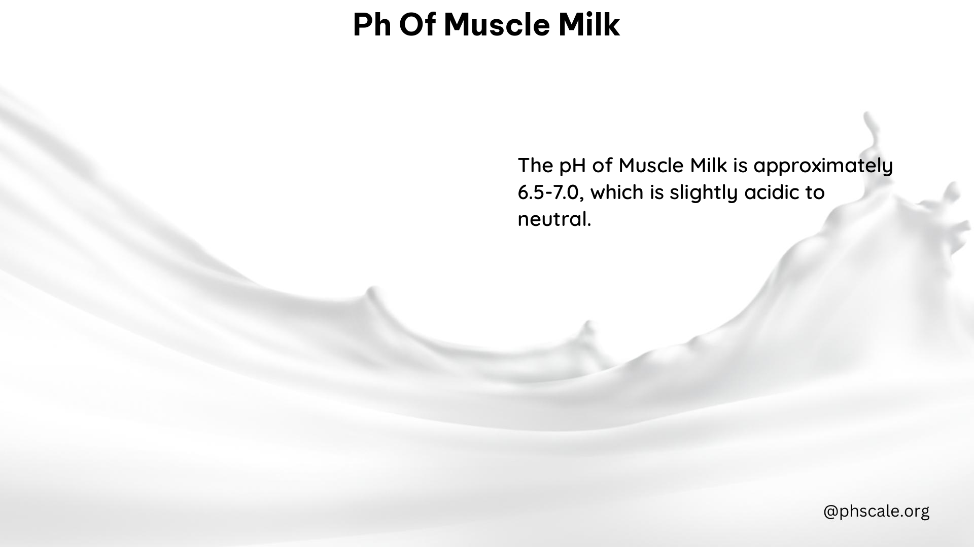 PH of Muscle Milk