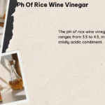 PH of Rice Wine Vinegar