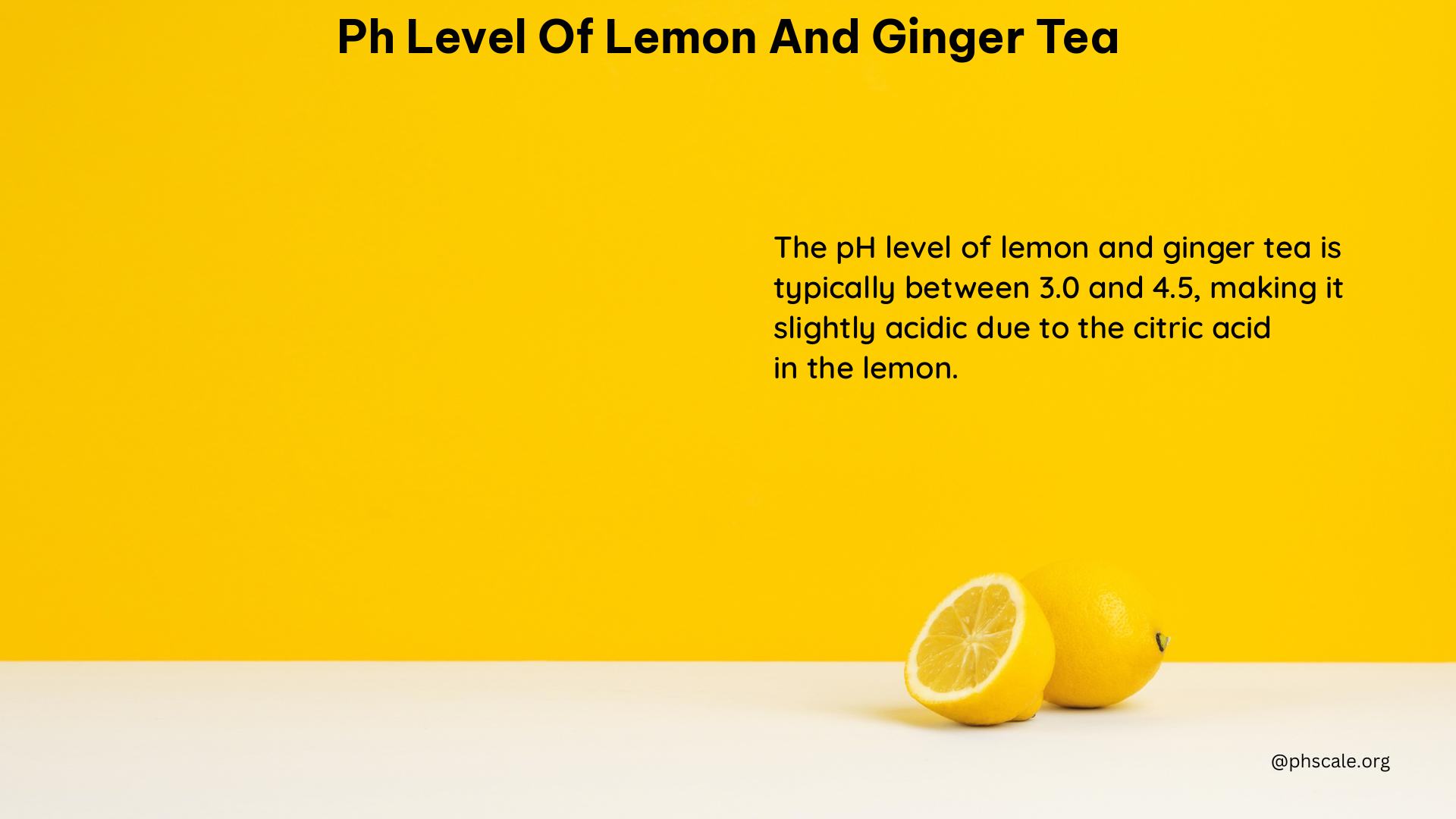 ph level of lemon and ginger tea