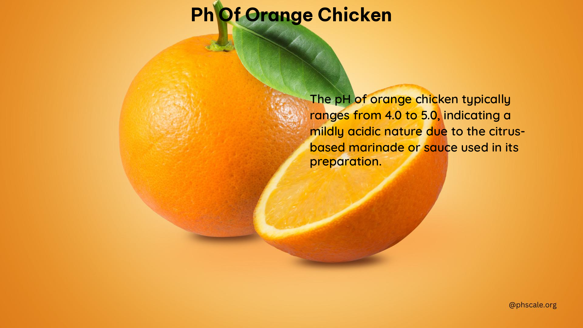 ph of orange chicken