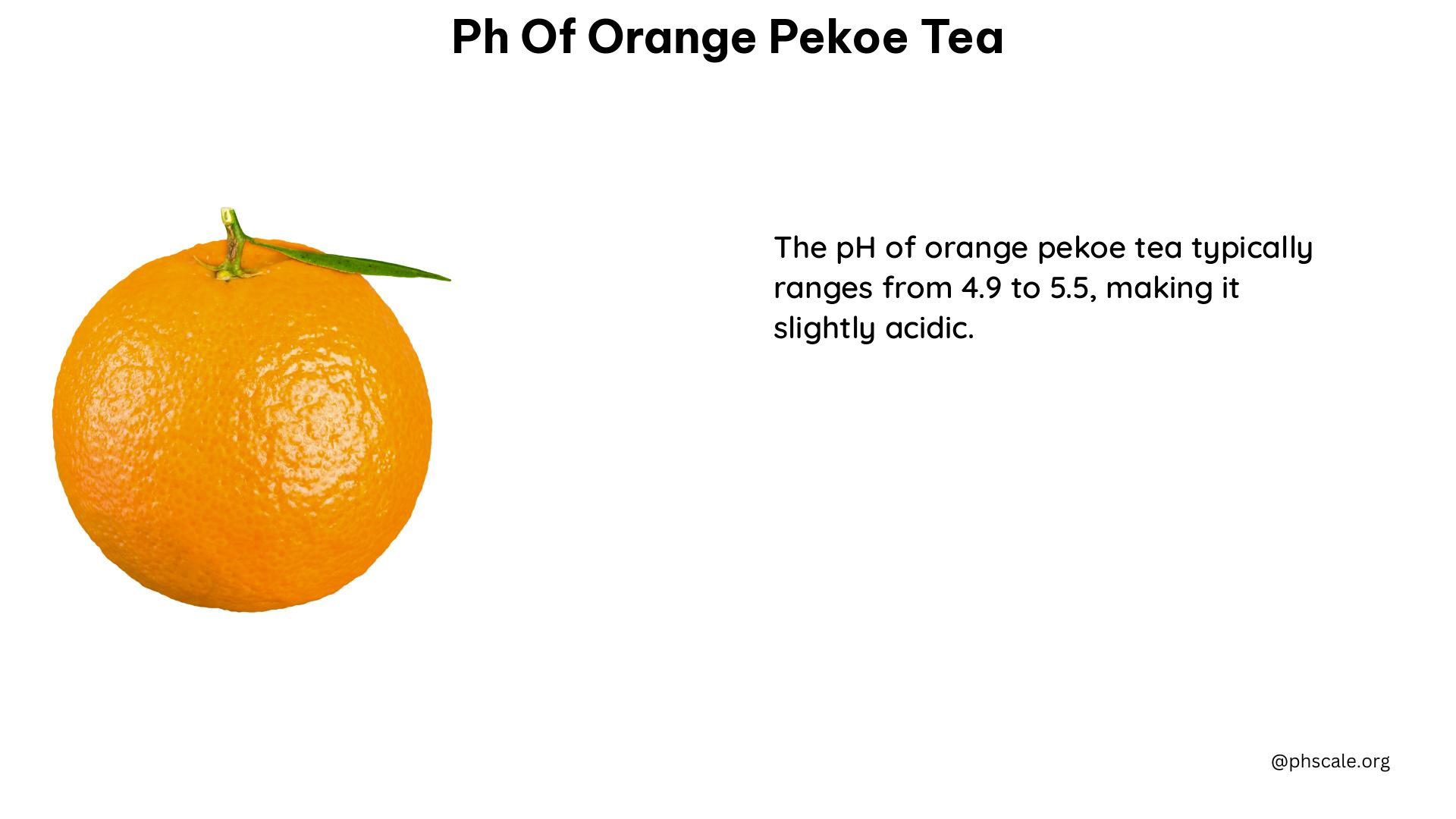 ph of orange pekoe tea