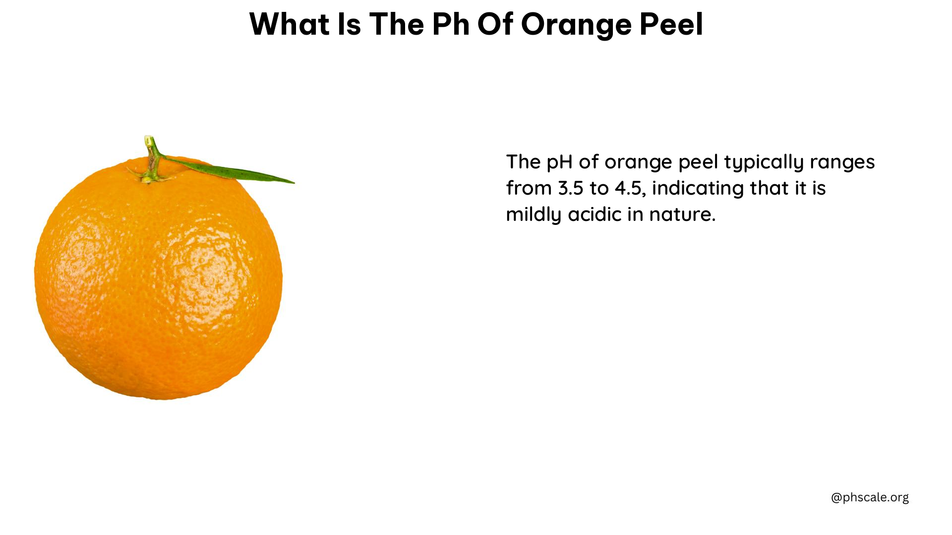 what is the ph of orange peel