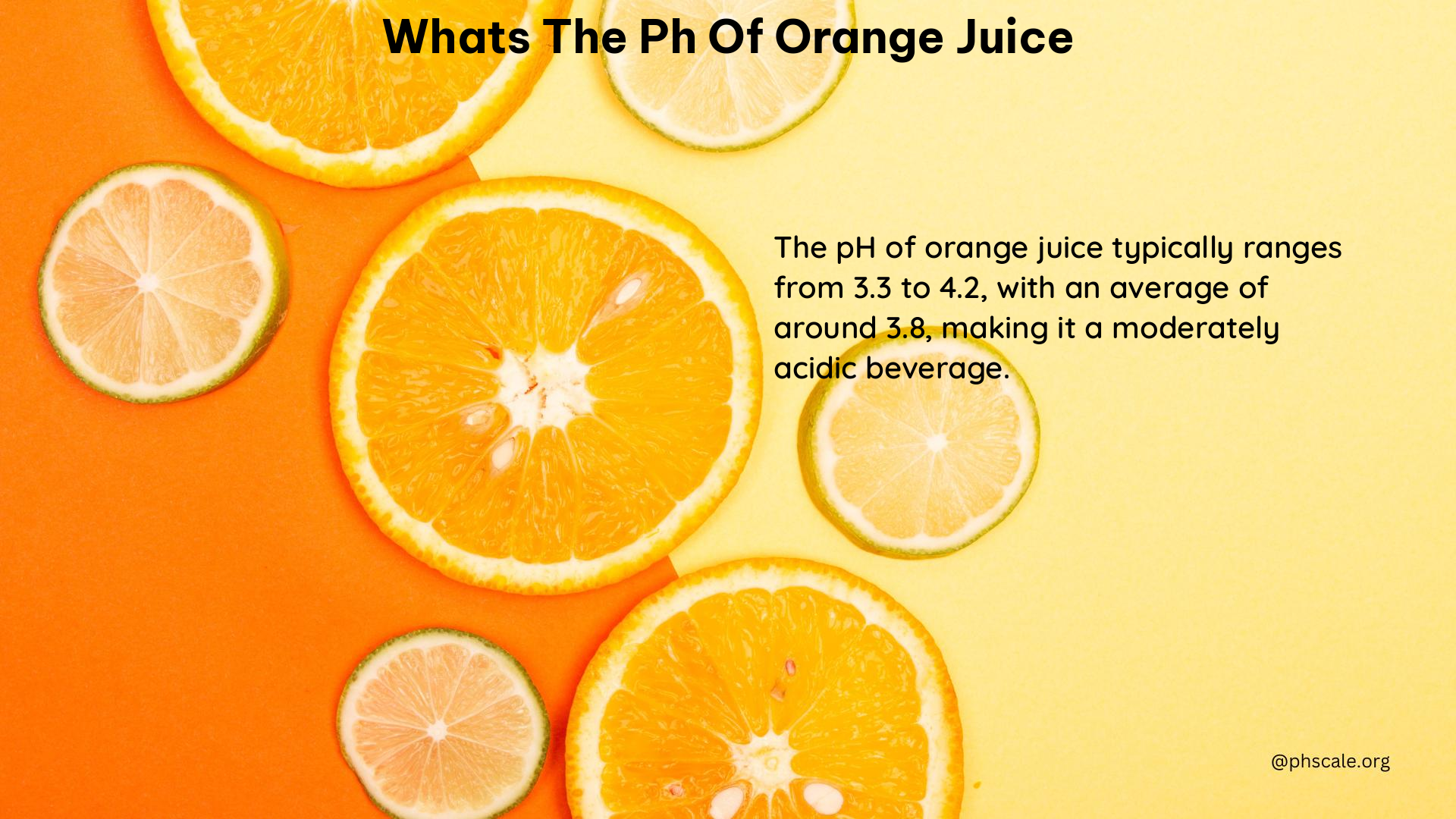 whats the ph of orange juice