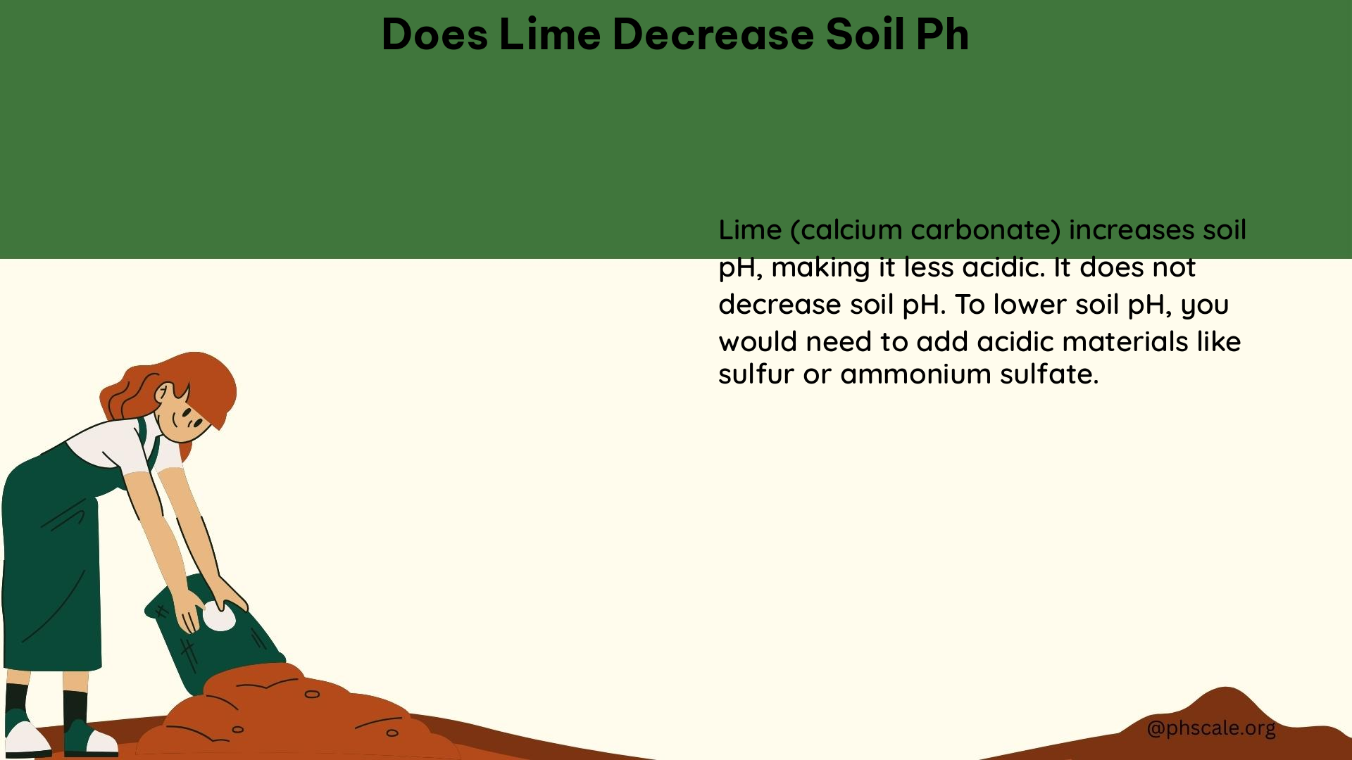 does lime decrease soil ph