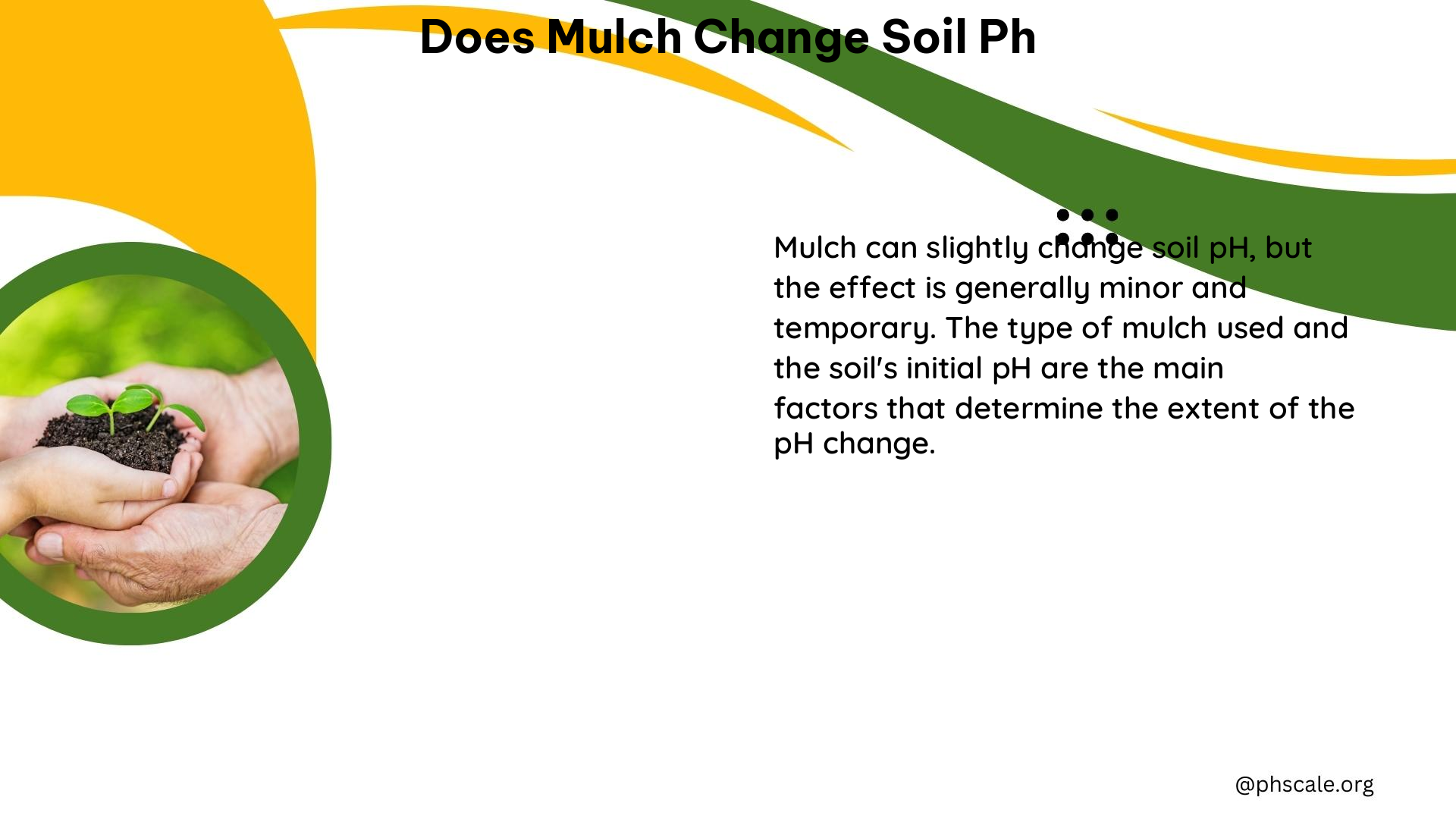 does mulch change soil ph