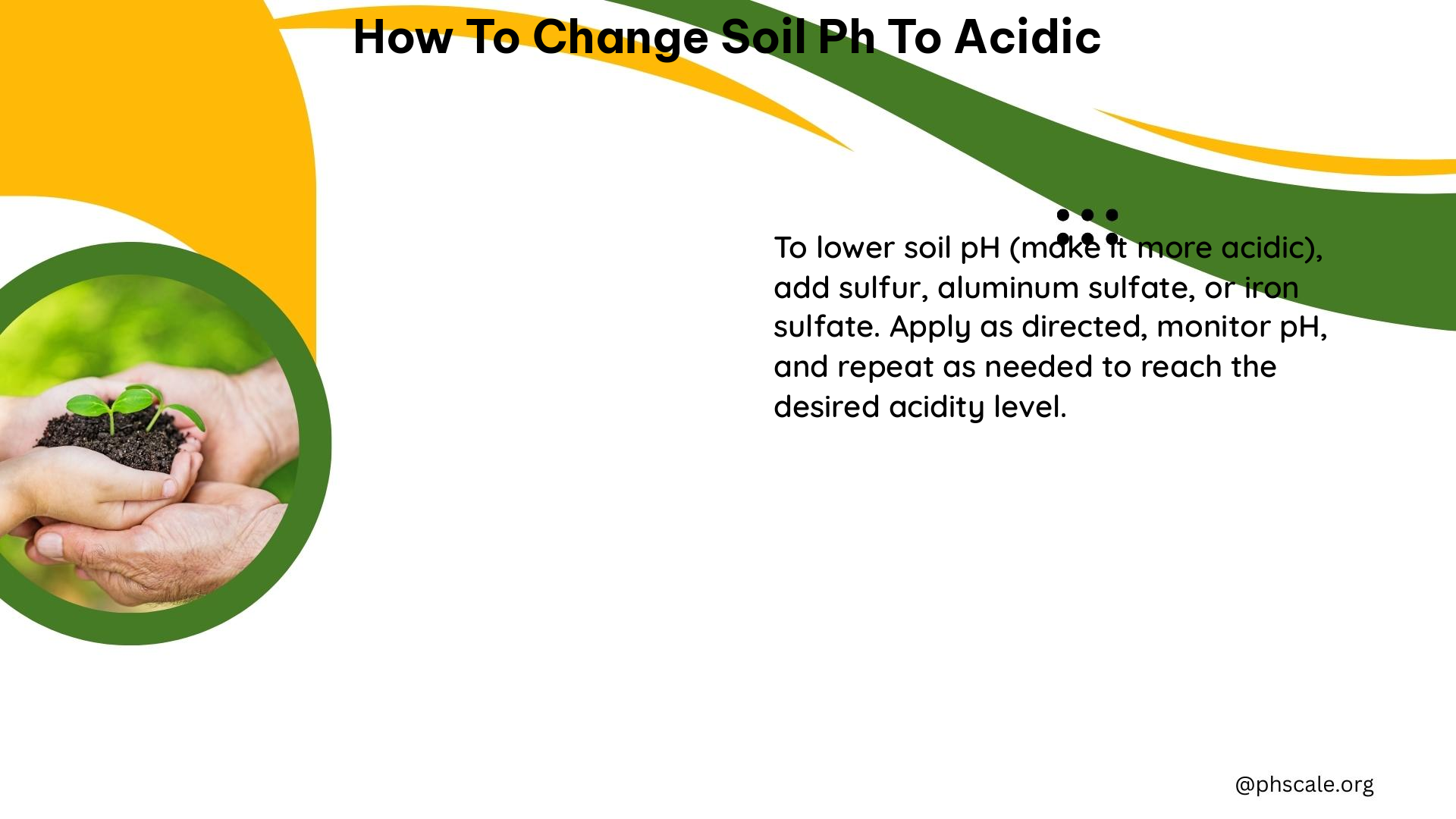 how to change soil ph to acidic