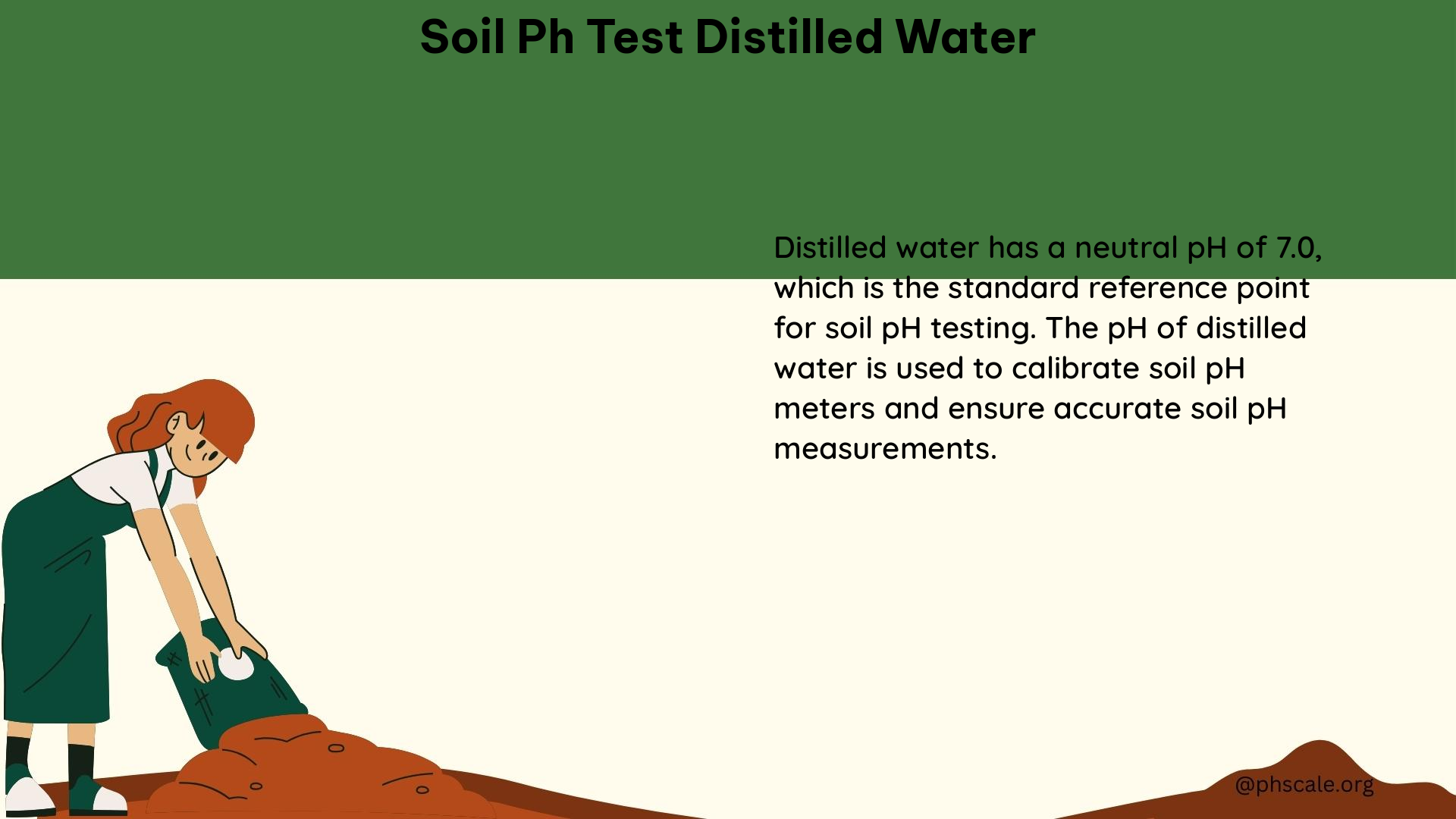 soil ph test distilled water