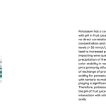 does potassium has affect on ph fruit juice