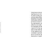 lemon juice ph down hydroponics