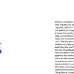 why ph determination is very important in fruit juice industry