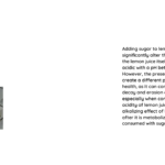 will sugar in lemon juice affect ph balance
